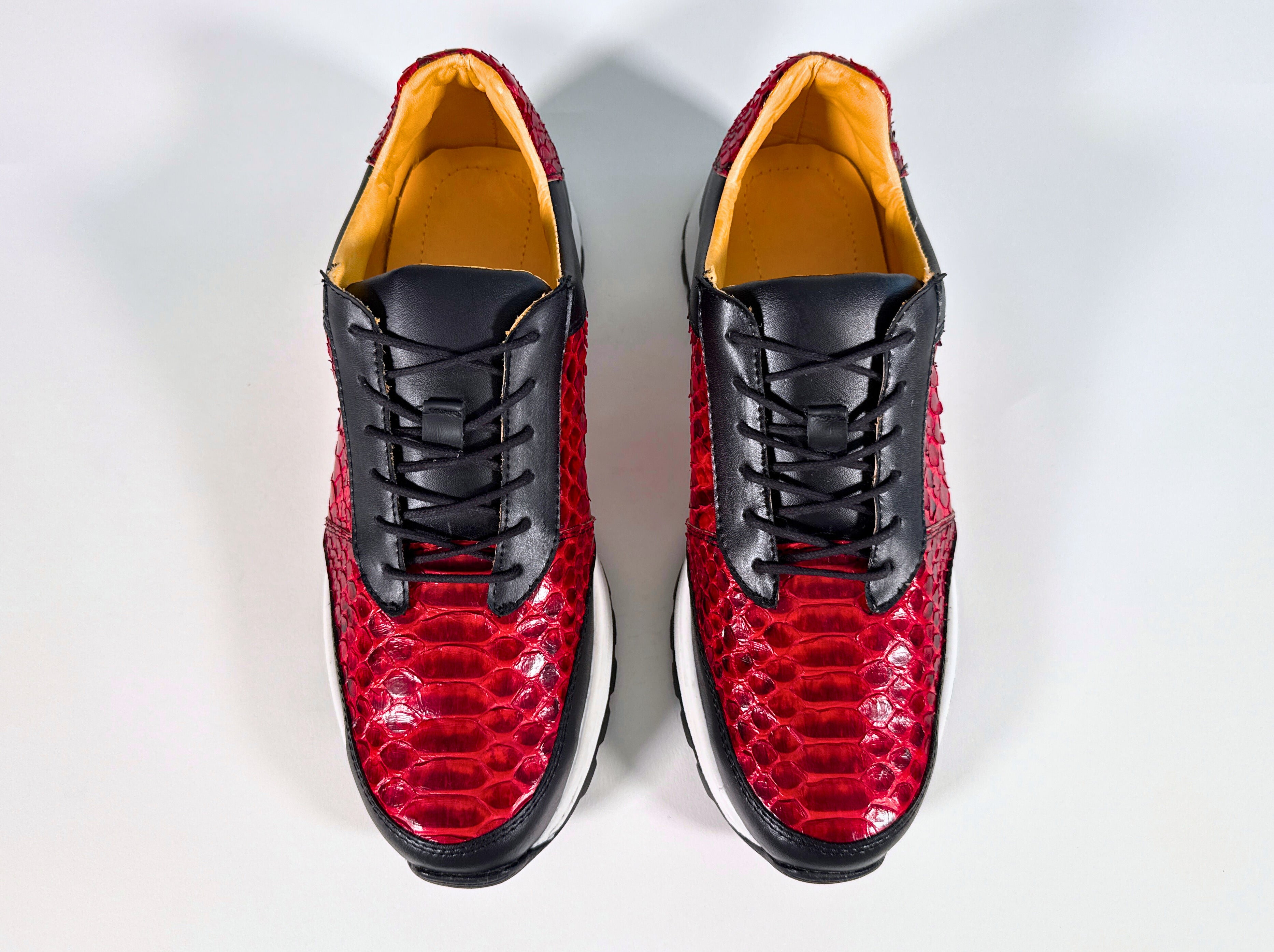 The Icon — Red Python Leather Sneaker (DROPPING SOON)