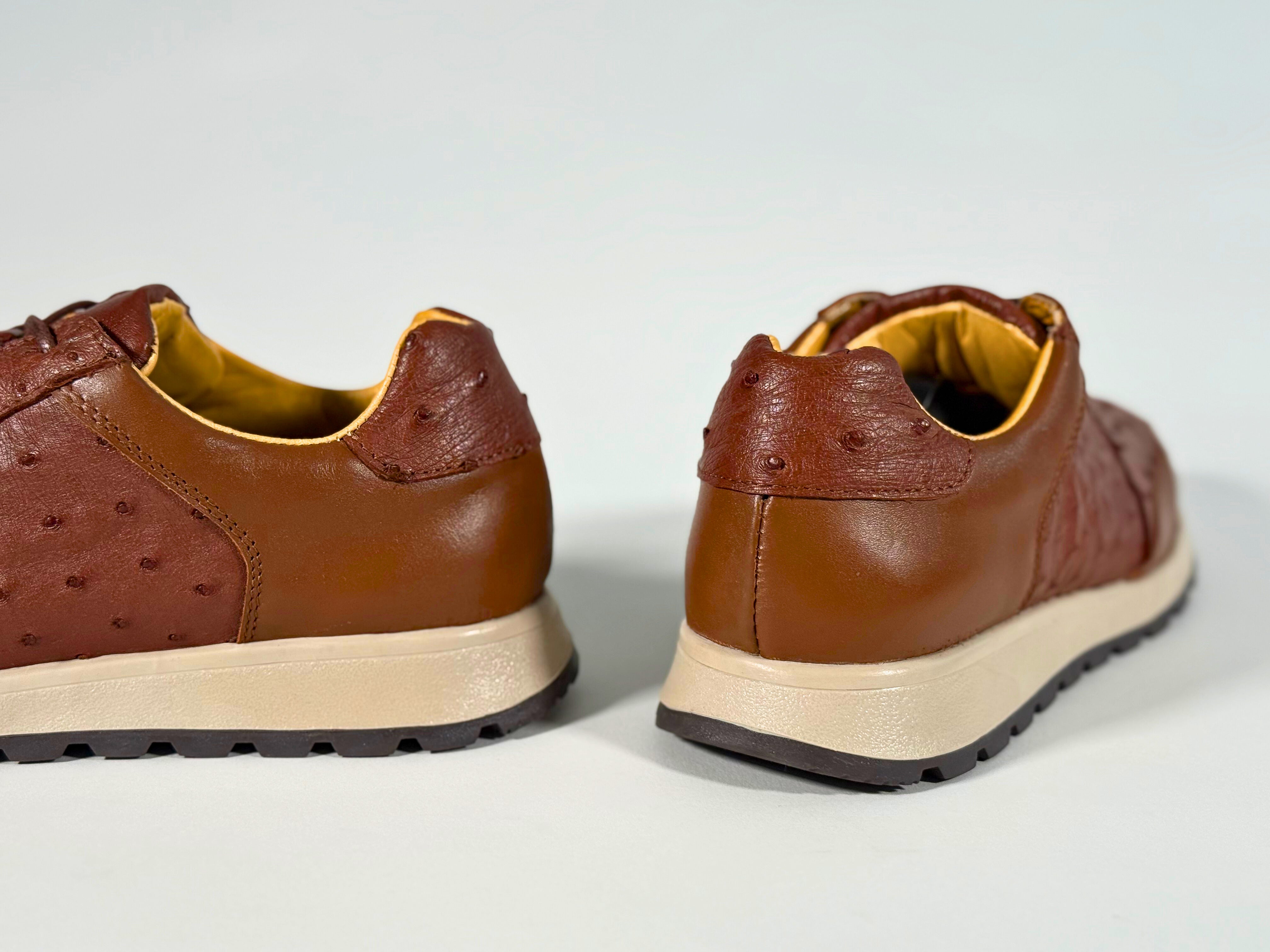 The Icon — Tan Ostich Leather Sneaker (DROPPING SOON)