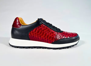 The Icon — Red Python Leather Sneaker (DROPPING SOON)