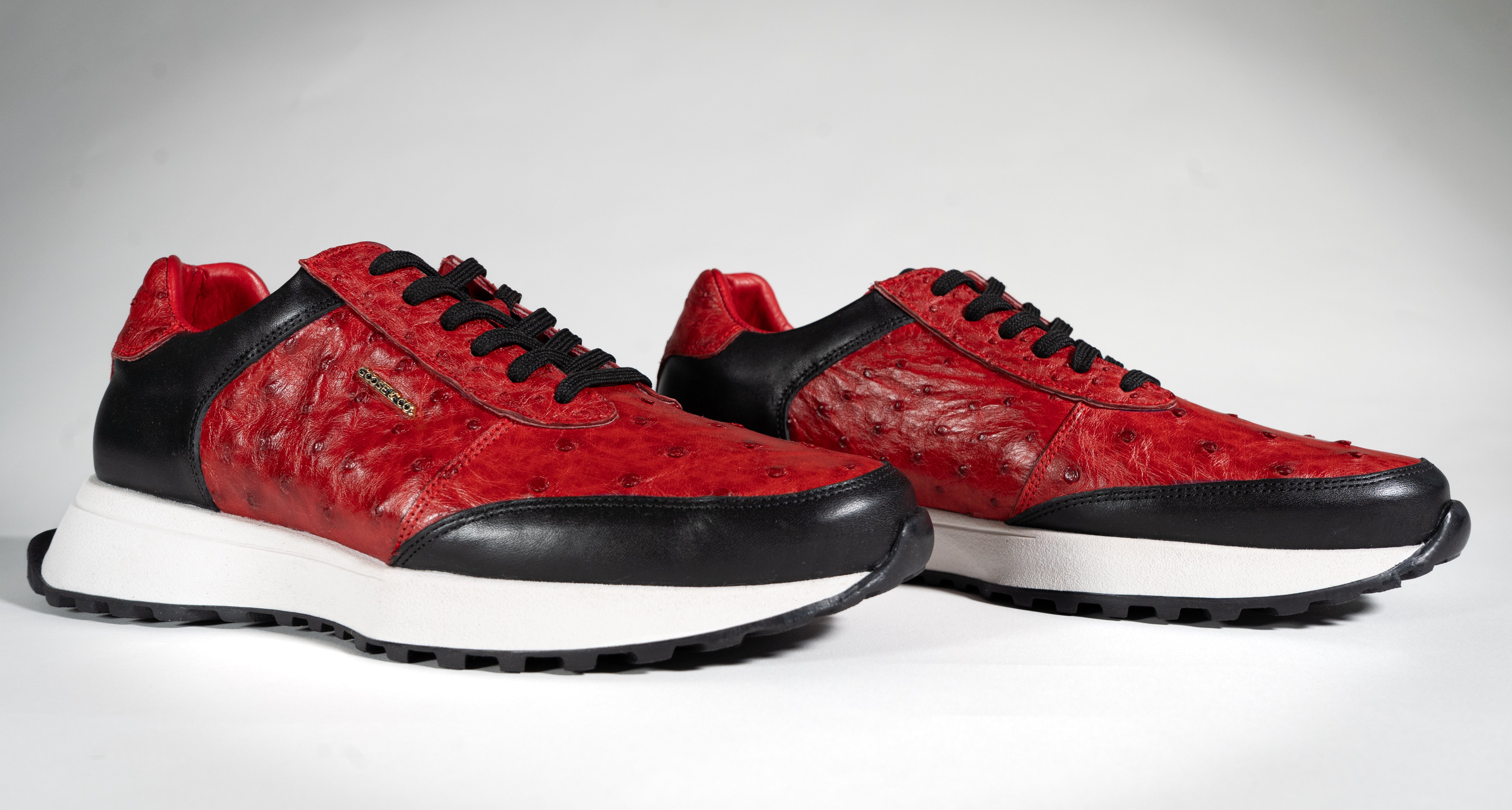 GOOSE ICONS – Founder in Leather & Red Ostrich (🔒 Preorder to unlock)