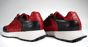 GOOSE ICONS – Founder in Leather & Red Ostrich (🔒 Preorder to unlock)