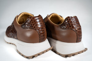 The Origin — Brown Python Leather Sneaker (🔒 Preorder to unlock)