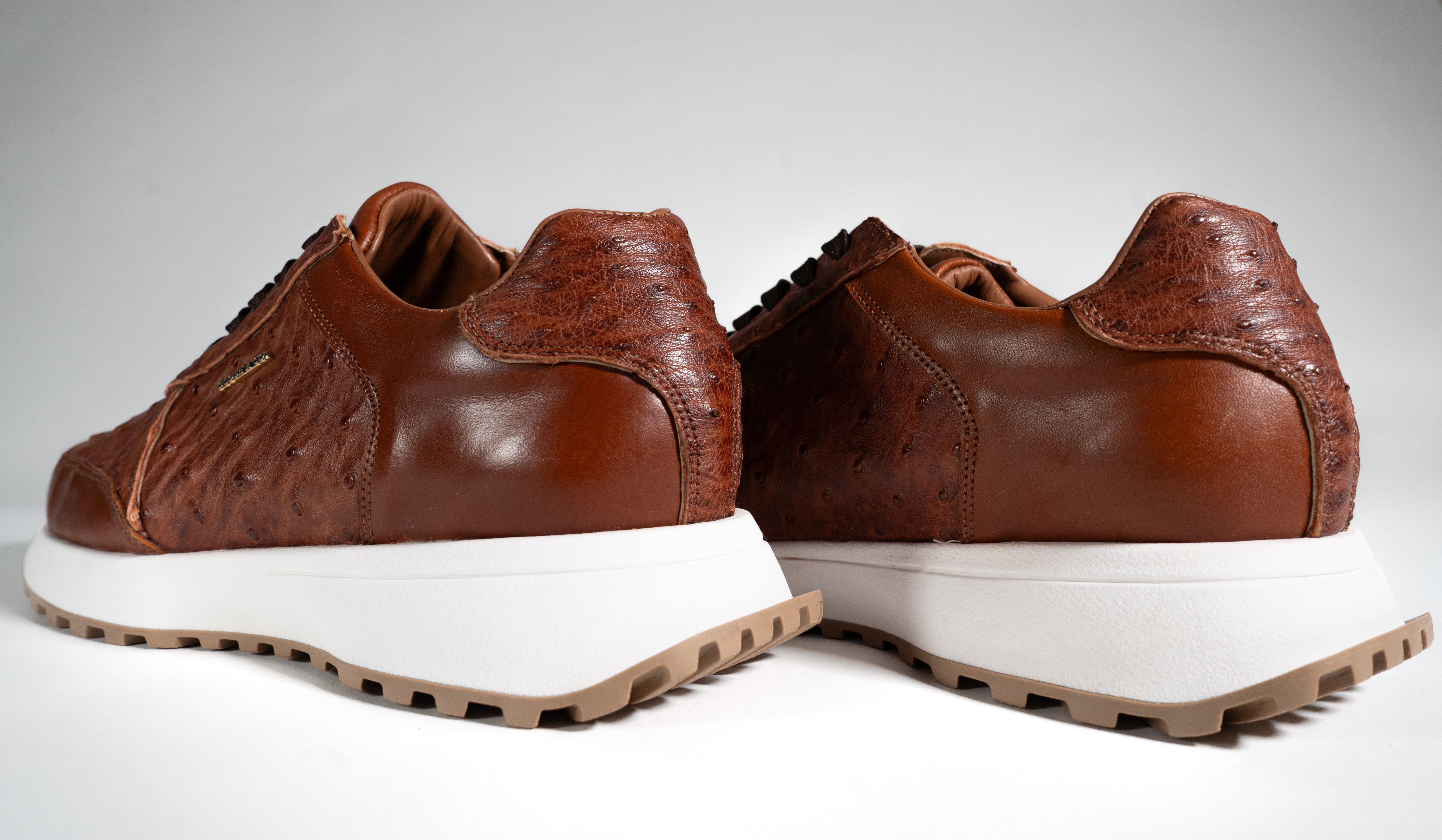 GOOSE ICONS – Founder in Leather & Cognac Ostrich (🔒 Preorder to unlock)