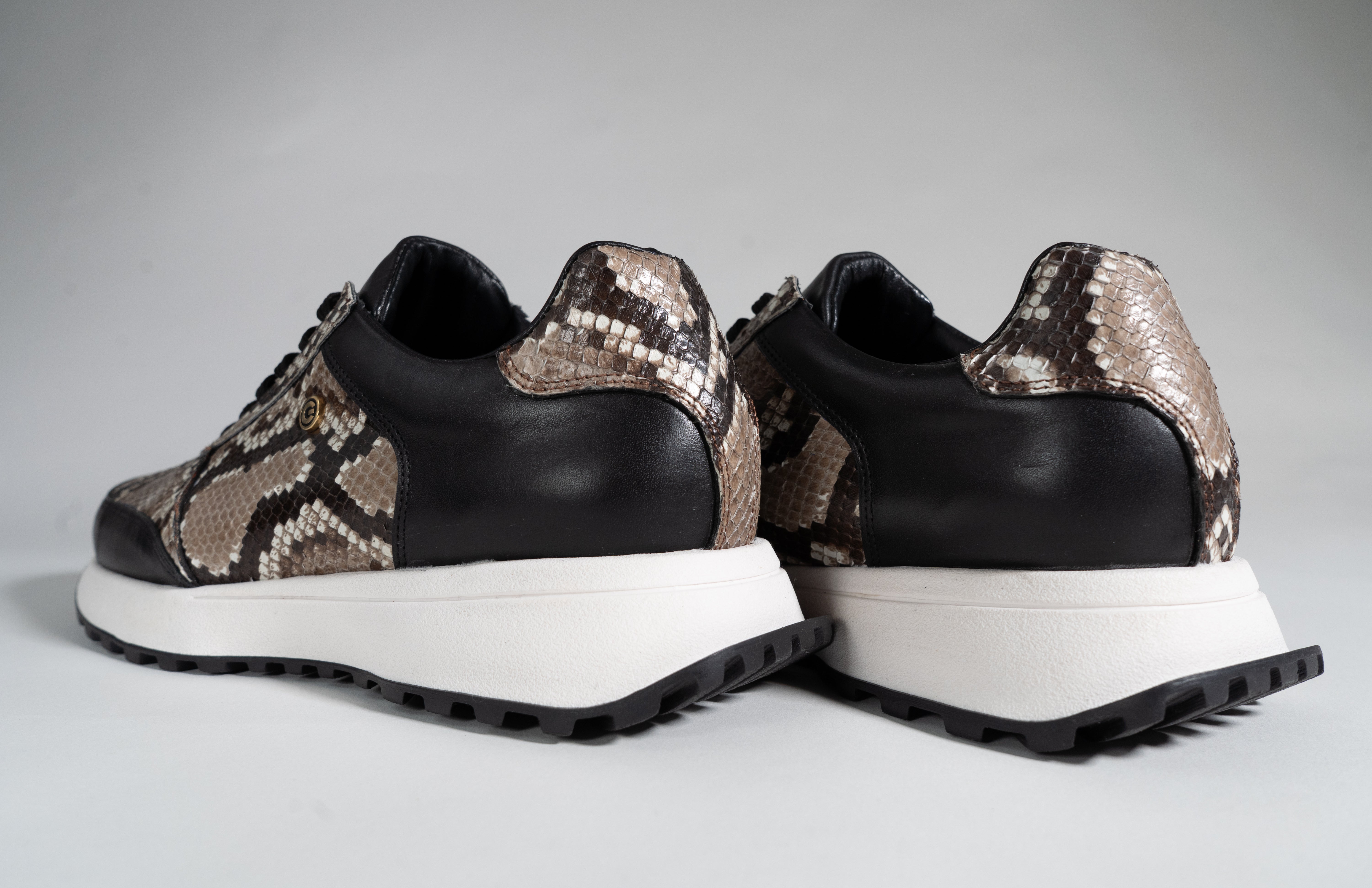 GOOSE ICONS – Founder in Tan & Natural Python (🔒 Preorder to unlock)
