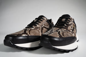 GOOSE ICONS – Founder in Tan & Natural Python (🔒 Preorder to unlock)